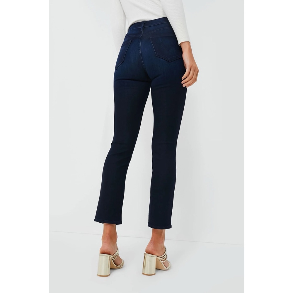 MOTHER The Mid Rise Dazzler Ankle Jeans In Now or Never Dark Wash Size 28 - Picture 3 of 16